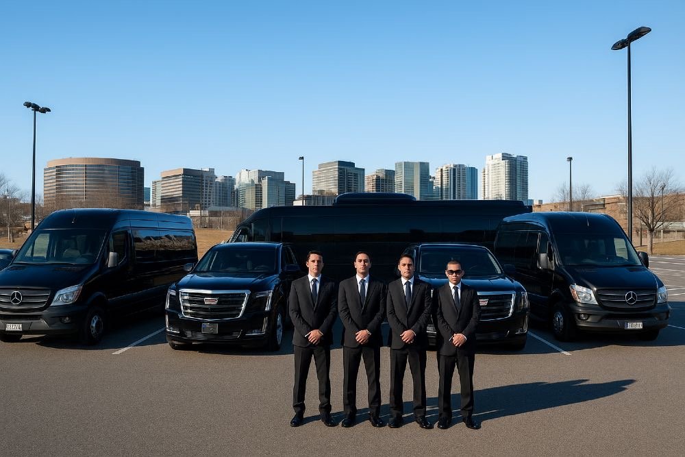 Luxury airport limo fleet Toronto executive sedan SUV limousine