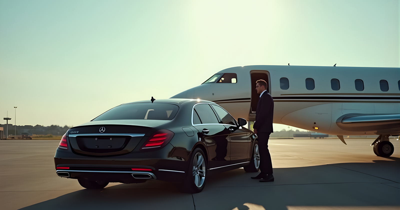 Airport limo transfer service Canada luxury chauffeur vehicle